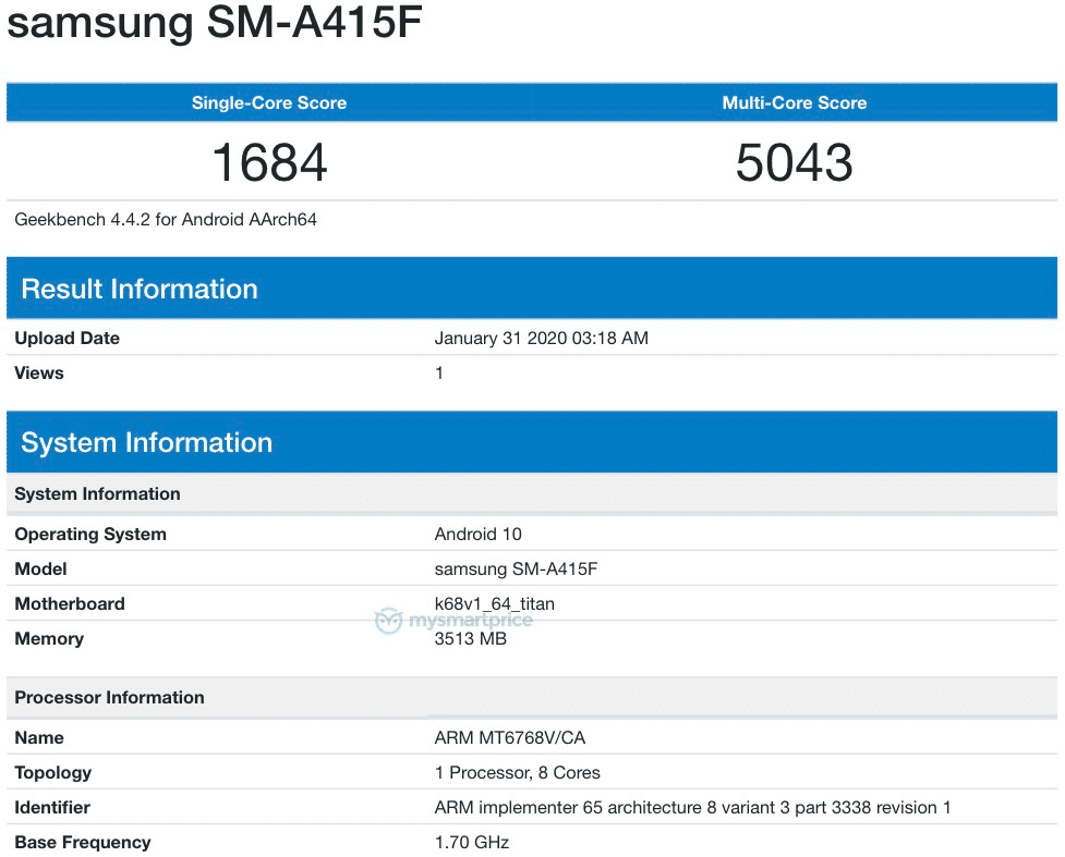 Samsung Galaxy A41