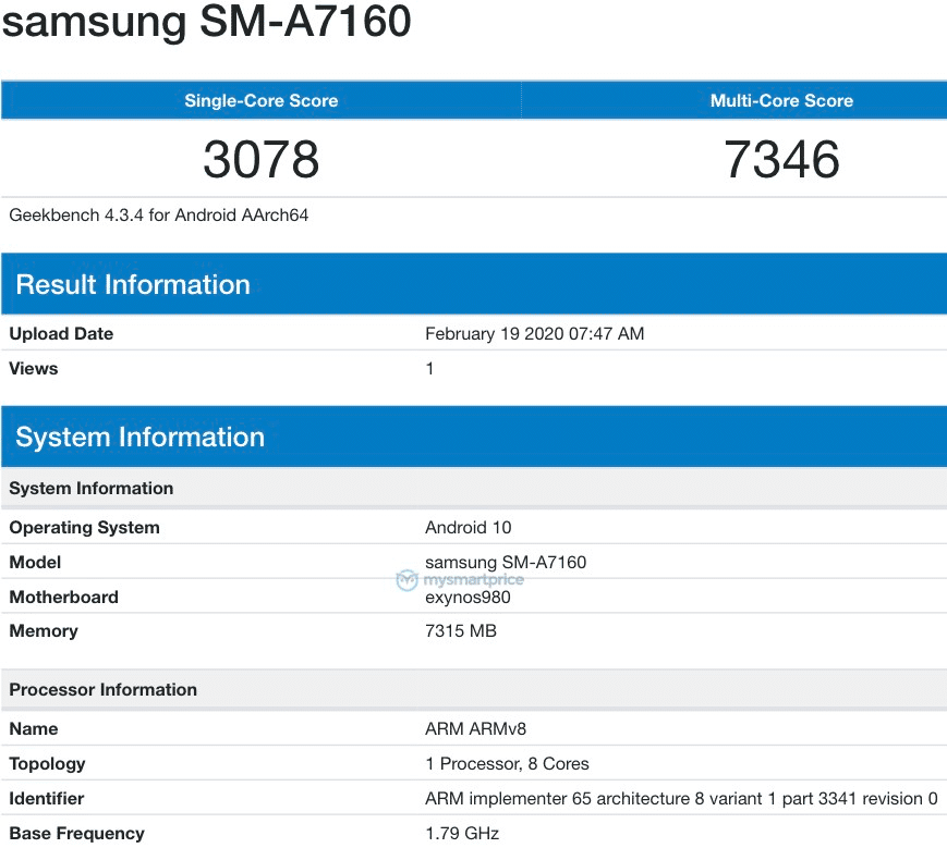 Samsung Galaxy A71 5G