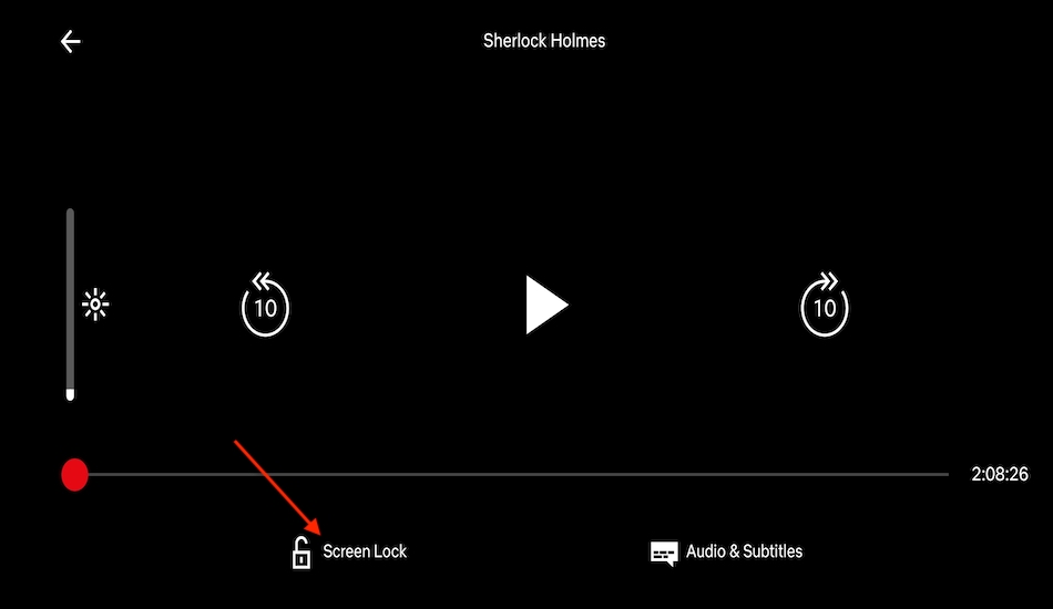 How to enable screen lock on Netflix?