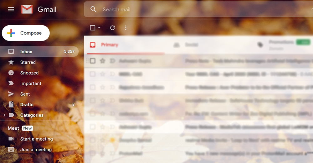 where you will see the call option on Gmail
