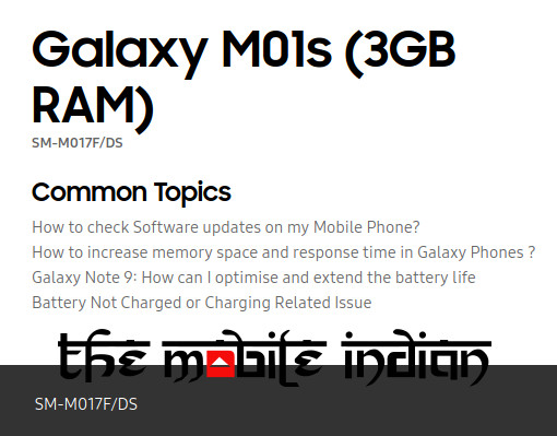 Samsung Galaxy M01s