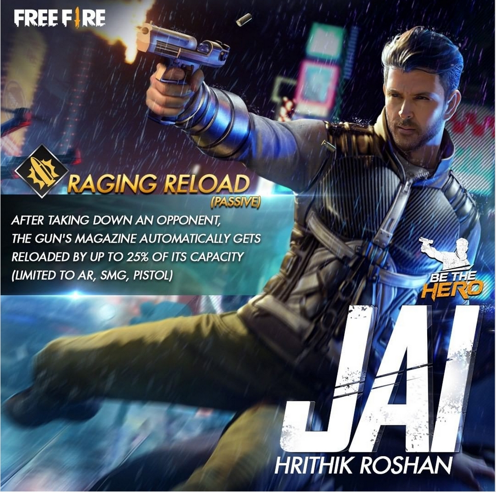 Hrithik Roshan Features In Garena Free Fire