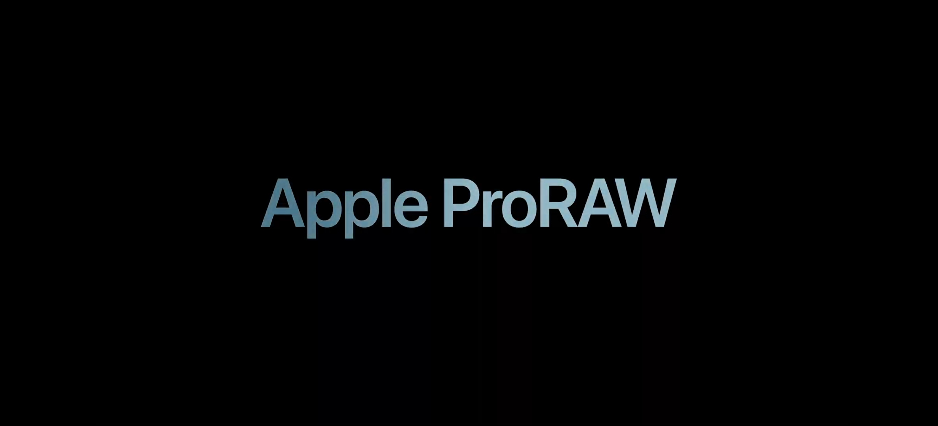 Apple ProRAW