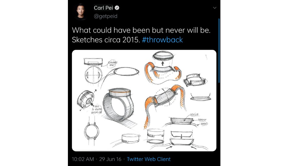 Carl pei watch tweet