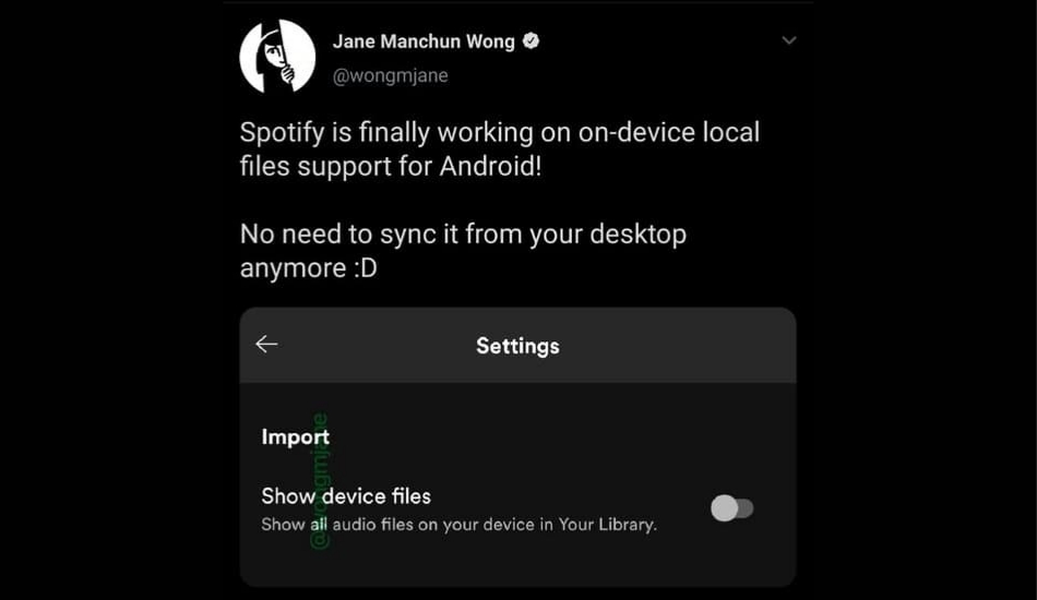 Spotify local music