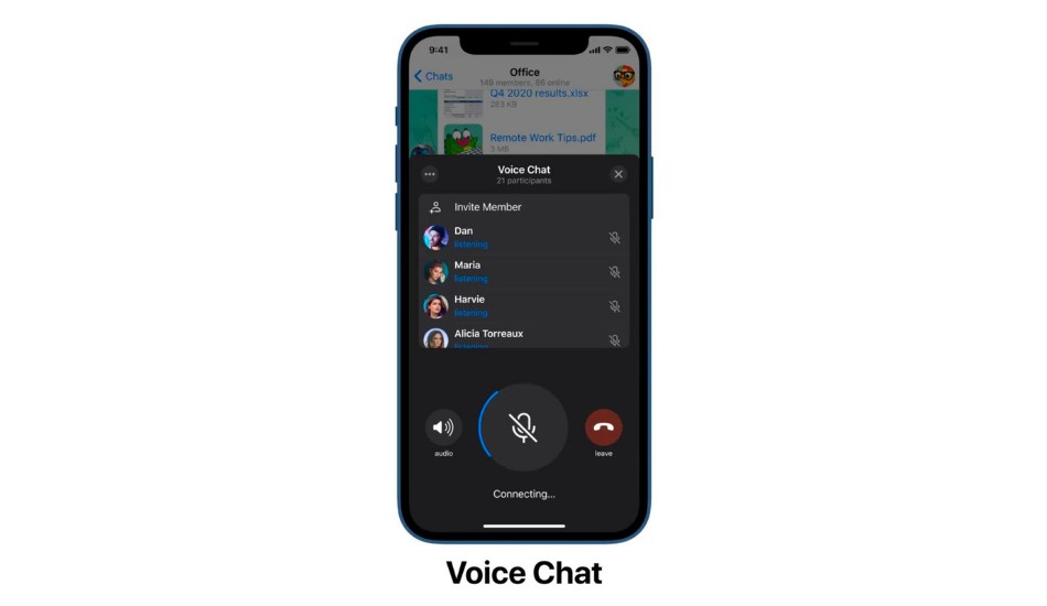 Telegram voice chat 