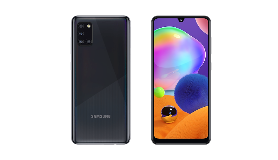 a31 samsung screen size