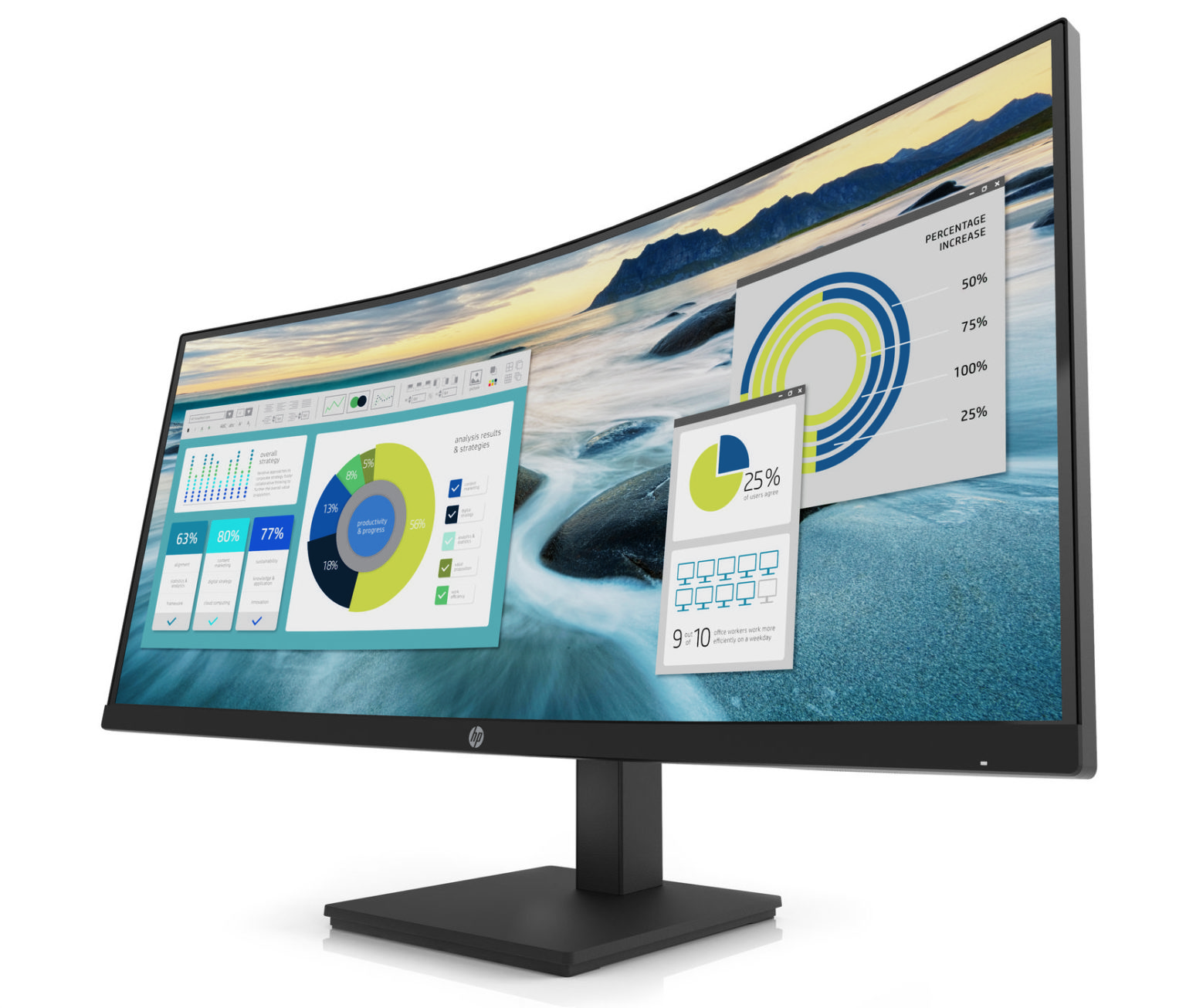 HP curved monitor 