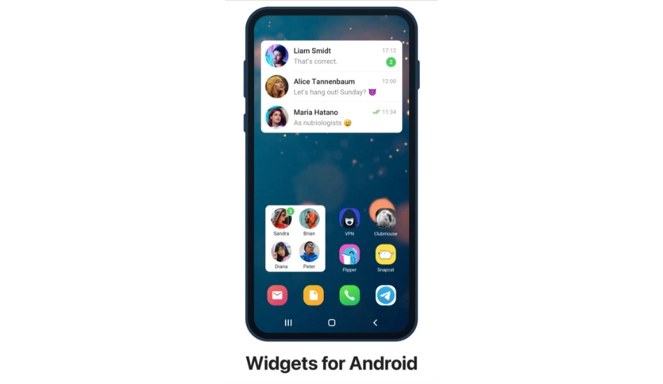 Telegram widgets 