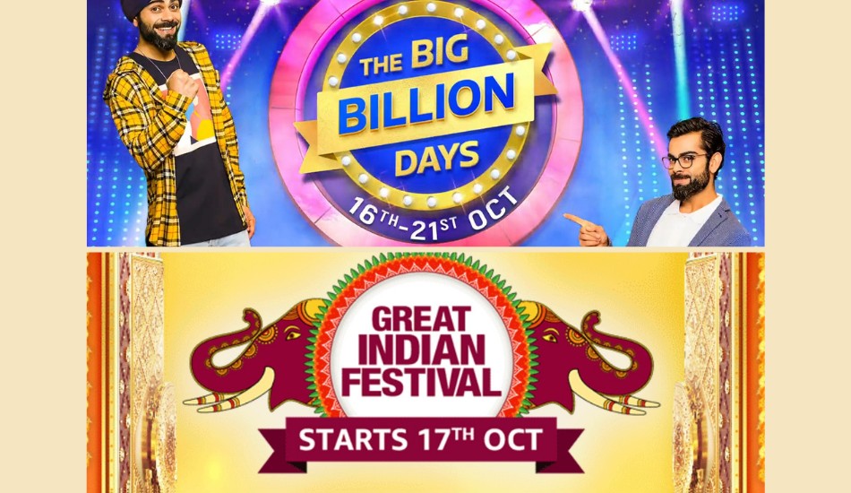 Flipkart Big Billion Days and Amazon Great Indian Festival: Best Deals