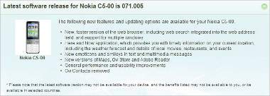 Nokia C5 get firmware upgrade