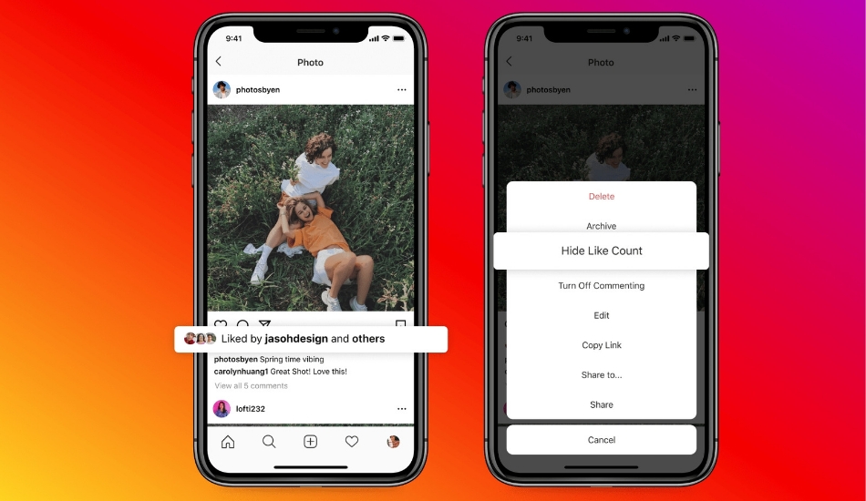 Instagram, Facebook to start allowing people to hide like counts on their feed and profile