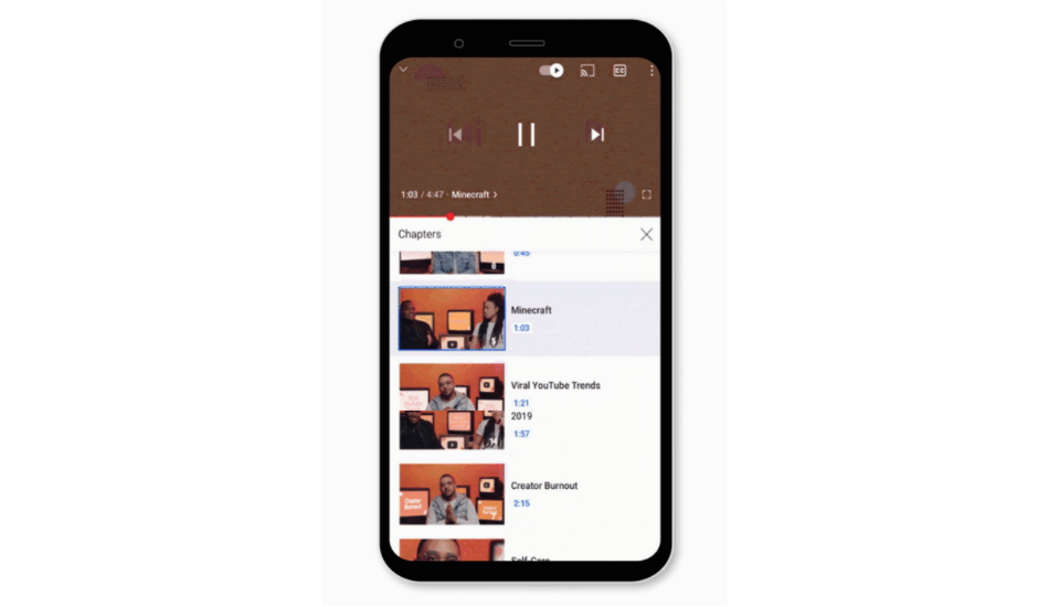 YouTube introduces new UI for video player along with gestures