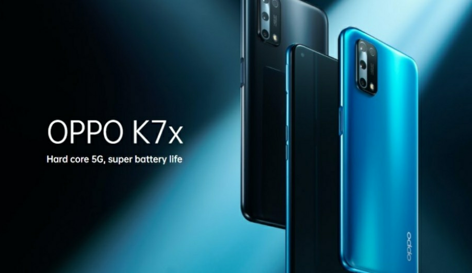 Oppo K7x launched with 5G connectivity and MediaTek Dimensity 720 processor