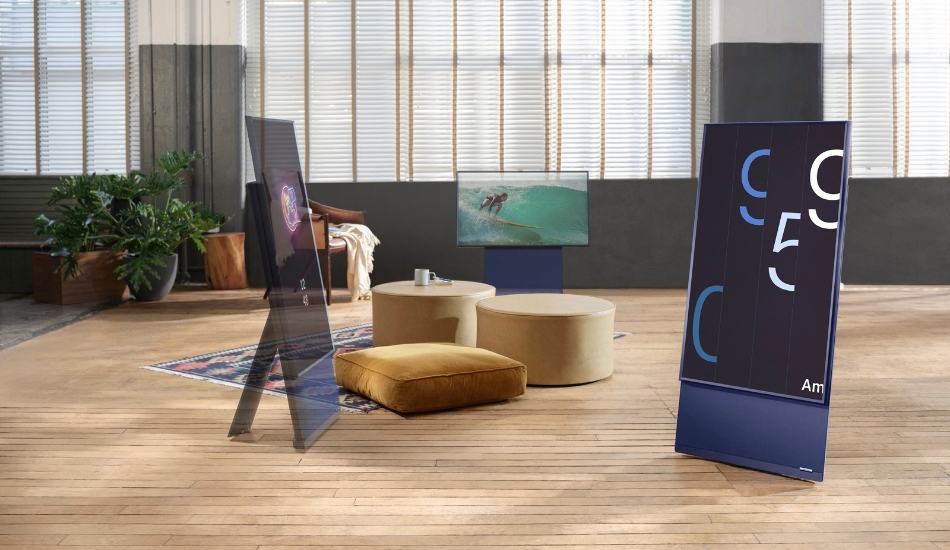 Samsung unveils TV with a rotating display