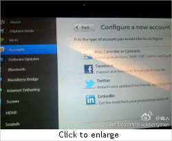 BlackBerry Playbook OS 2.0 to have native mail support