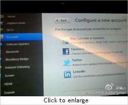 BlackBerry Playbook OS 2.0 to have native mail support