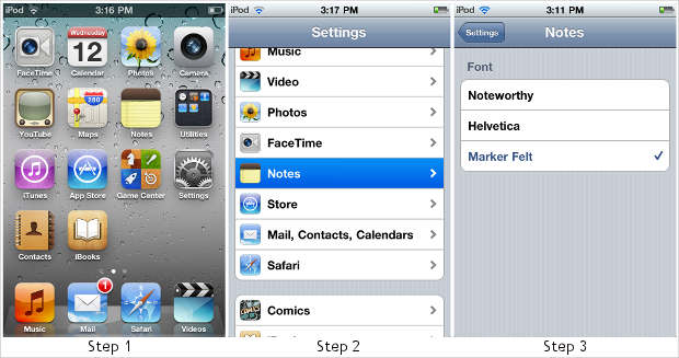 How to change fonts in Notes app on iPhone, iPod Touch