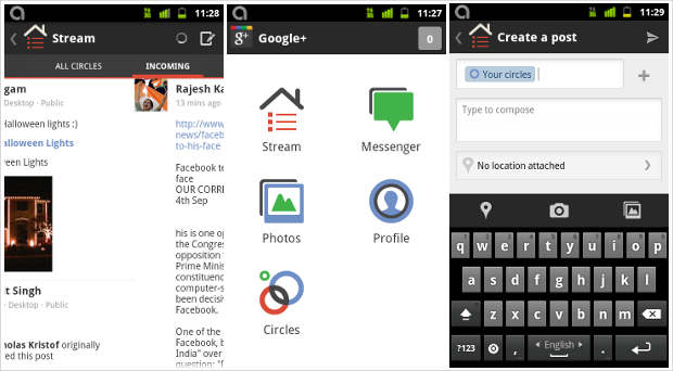 Google Plus app for Android gets new user interface