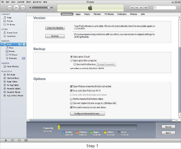 How to: Use iTunes' WiFi sync with iOS 5