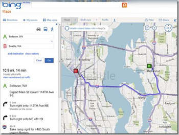 Sharing becomes easier on Bing Maps