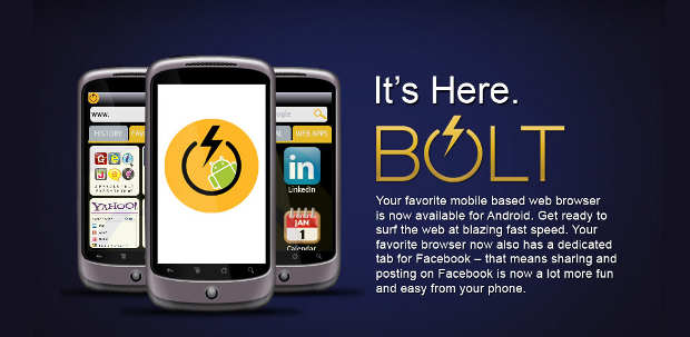 Bolt browser discontinued for Android, BlackBerry
