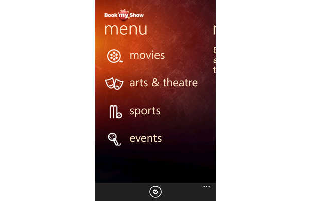 BookMyShow.com app now for Windows Phone