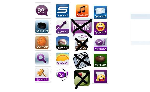 Ten Yahoo applications pulled from apps market