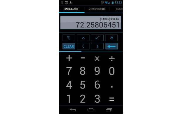 Android ICS brings a calculator with a difference