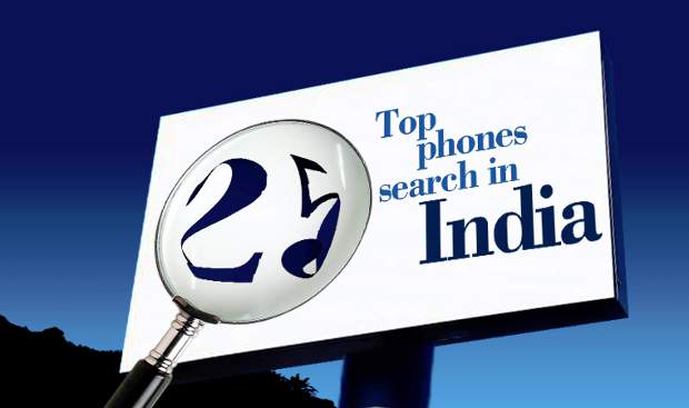 Top 25 most searched phones in India - Jan