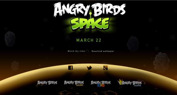 Angry Birds going to outer space