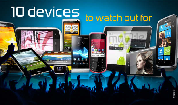 Top 10 Upcoming devices in 2012