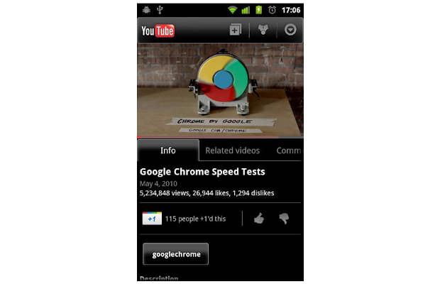 Android Froyo devices can now play YouTube HD videos