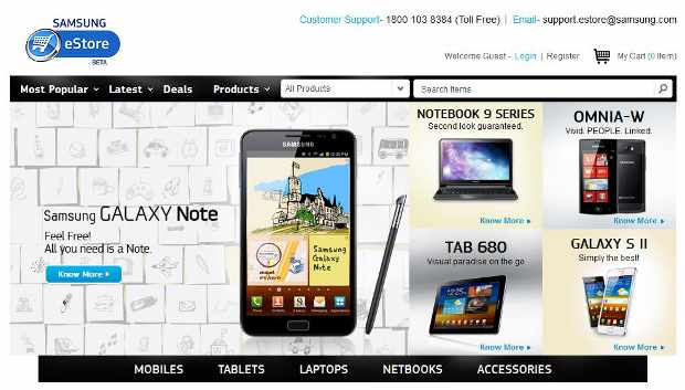 Samsung launches online store for phones, tablets