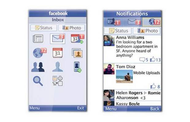 Facebook feature phone app now available in Hindi