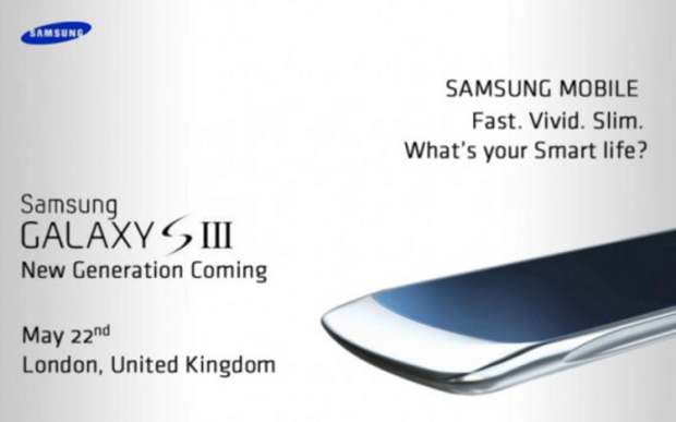 Samsung Galaxy S III invite teases device image