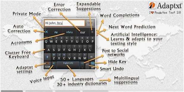 Adaptxt keyboard app claims to make on-screen typing easier