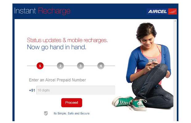 Now recharge your Aircel number through Facebook
