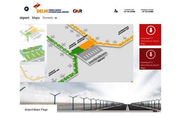 Delhi Airport app for Windows 8