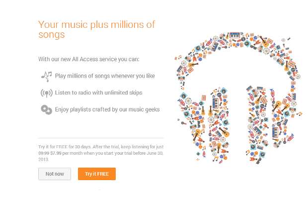 Google announces monthly subscription based Play Music: All Access