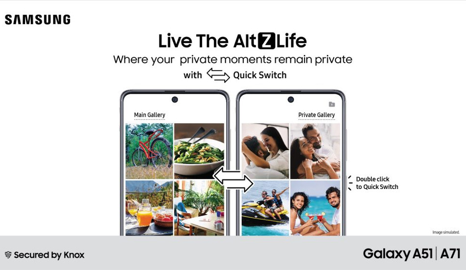 Samsung introduces AltZLife private mode on Galaxy A71, A51