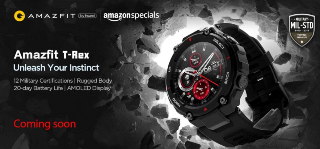 Amazfit T-Rex to launch in India in second week of June via Amazon