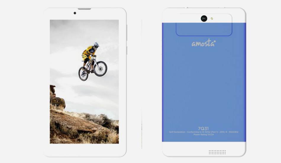 Amosta 7Q31 tablet with 3G, 7-inch display launched at Rs 5,999