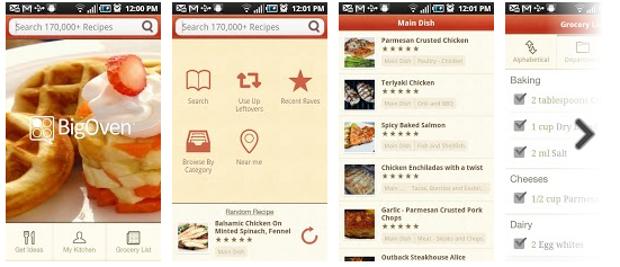 Top 5 cooking apps for Android