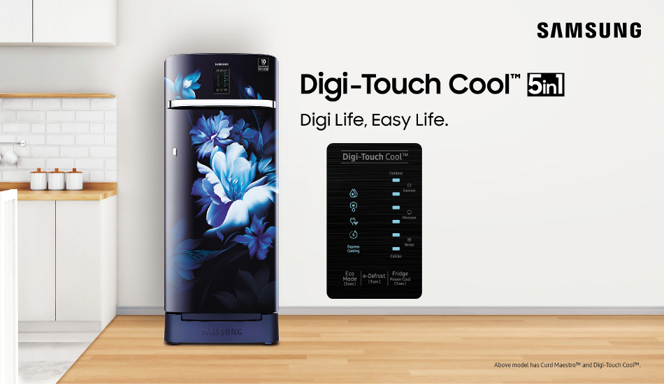 Samsung launches new range of Digi-Touch Cool 5in1 single door refrigerators, price starts at Rs 17,990