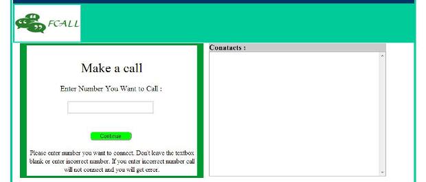 Fcall offers free 10 calls of 1 minute each per day to users