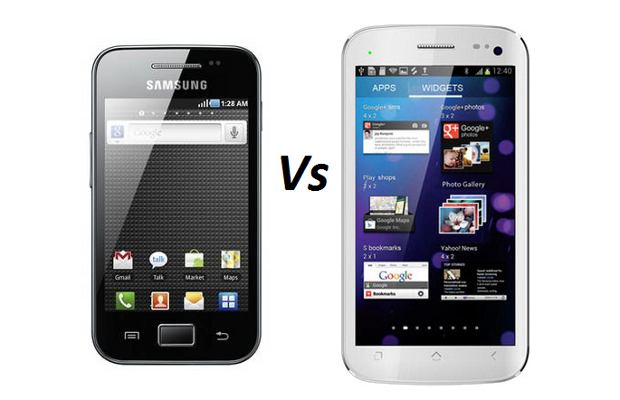 Samsung Galaxy Ace vs Micromax Canvas II