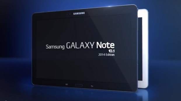 Samsung Galaxy Note 10.1 (2014) showed in a teaser video