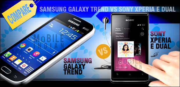 Samsung Galaxy Trend Vs Sony Xperia E Dual