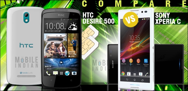 HTC Desire 500 vs Sony Xperia C